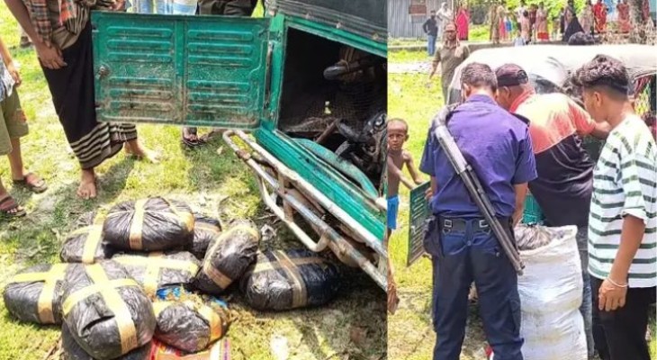 ভৈরবে চলন্ত সিএনজিতে অগ্নিকাণ্ড, নেভাতে গিয়ে মিললো ১০ প্যাকেট গাঁজা